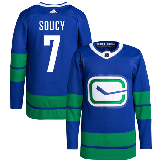 Carson Soucy Vancouver Canucks adidas Primegreen Authentic Pro Jersey - Royal